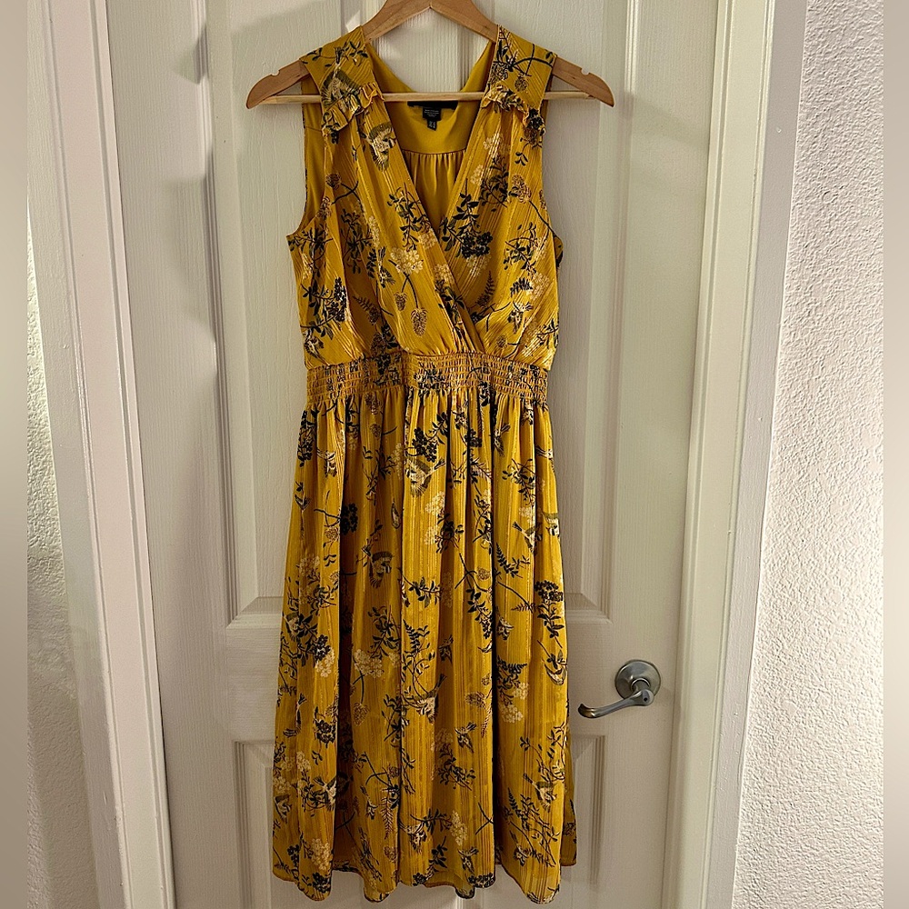 Gold Midi Dress